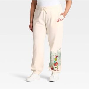 Adult nwt The Grinch Fleece Graphic Joggers